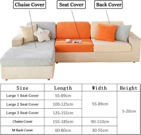 Capa ajustável para Chaise Long cobertura elástica 155-188 cm