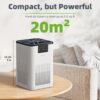 Purificador de Ar CONOPU com Filtro HEPA H13 e Aromaterapia - Luz Noturna