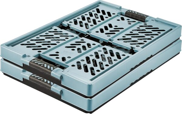 Caixas Dobráveis Keeeper Ben 45 L com Asas Azul Nórdico