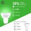 Pack 10 Lâmpadas LED GU10 6.5 W 1025LM 3000K Branco Quente Não Reguláveis 110 Graus
