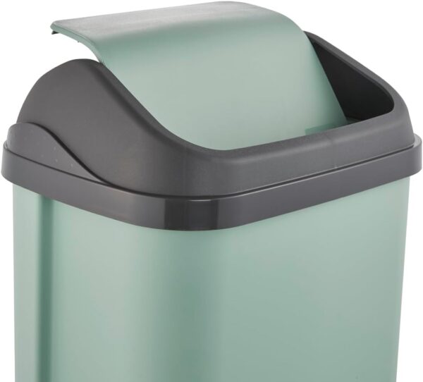 Caixote do Lixo 50 L Keeeper com Tampa Basculante Verde Nórdico Swantje