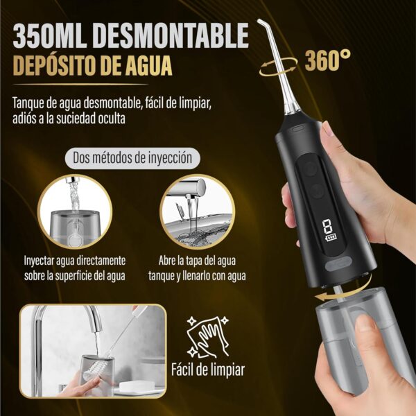 Irrigador Bucal Portátil 6 Acessórios EMIR USB-C