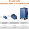 Conjunto Mala De Viagem Rigida 4 Rodas + 2 Bolsas - 38 X 23,5 X 57,5 Cm