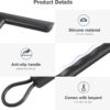 Rasqueta Limpa-Vidros Ducha com Suporte 21 cm Preto
