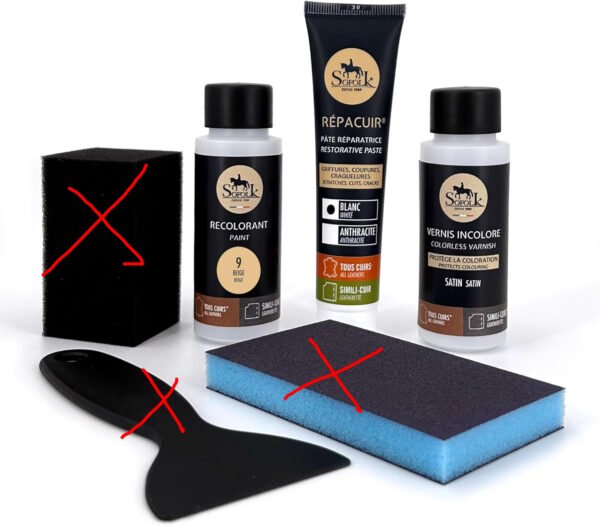 Kit renovação couro e couro sintético 9 Beje