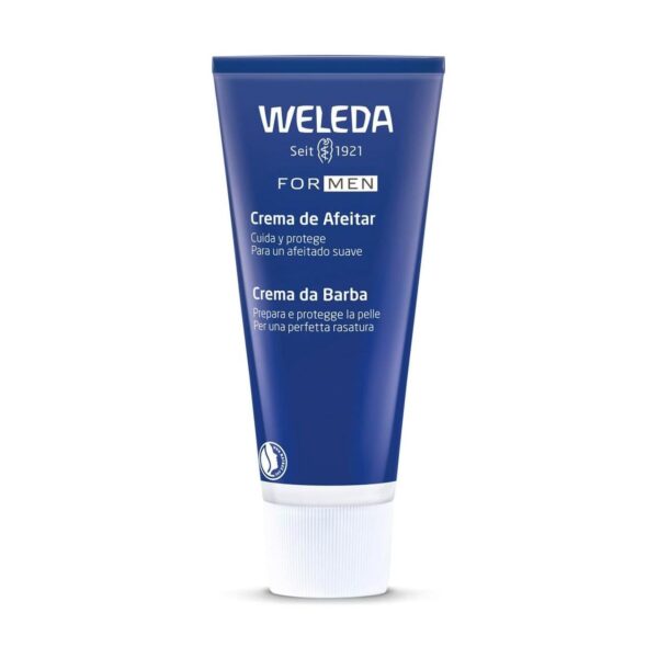 Creme de Barbear Weleda Cuidado Facial Masculino Natural 75 Ml