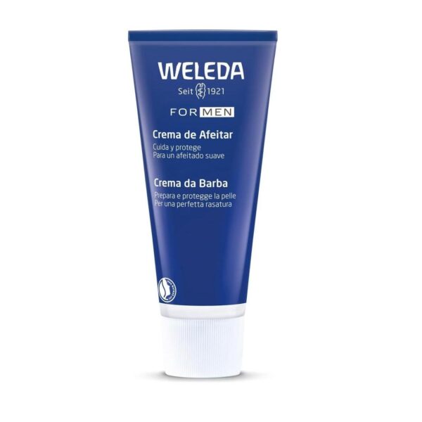 Creme de Barbear Weleda Cuidado Facial Masculino Natural 75 Ml