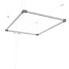 Estendal de Teto Extensível 100-160x78 cm  Alumínio Inoxidável Interior/Exterior