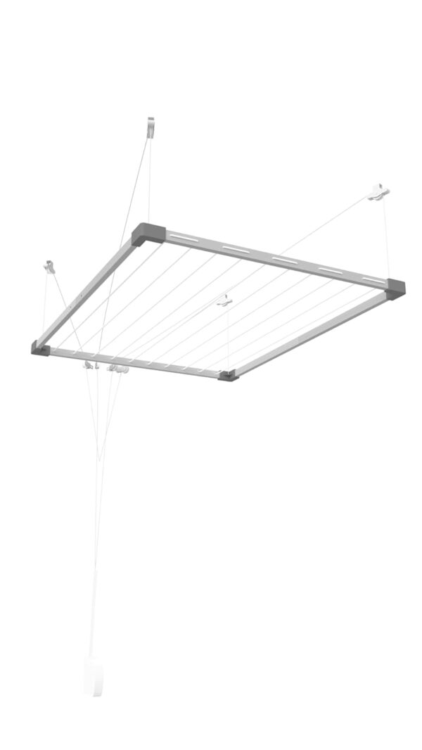 Estendal de Teto Extensível 100-160x78 cm  Alumínio Inoxidável Interior/Exterior