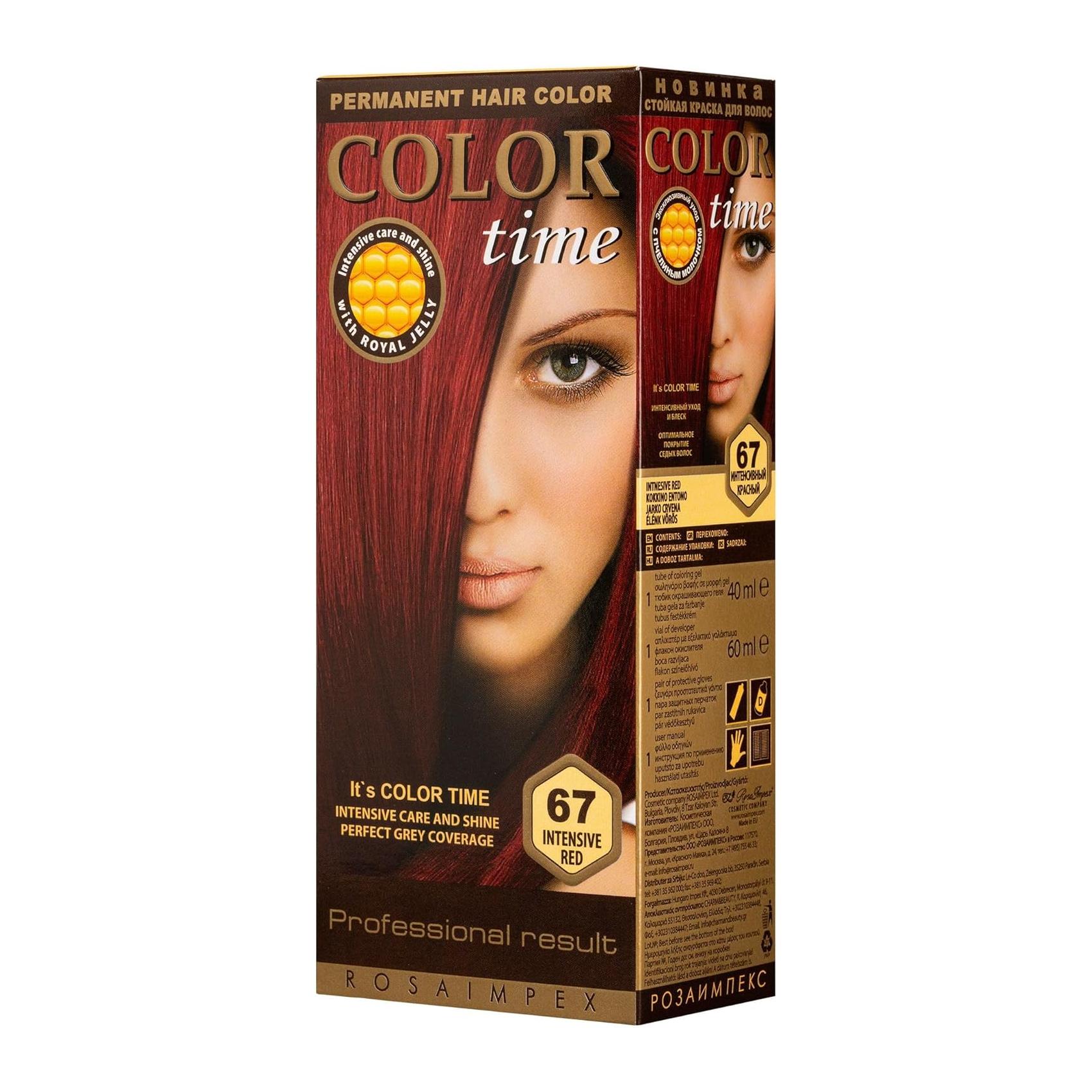 Tinta Permanente para Cabelo - Em Gel Vermelho Intenso 67 100 Ml