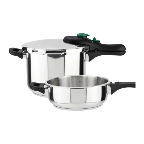 Panela de Pressão Rápida 3+6 L Magefesa DYNAMIC Aço Inoxidável apta para indução com 5 sistemas de segurança