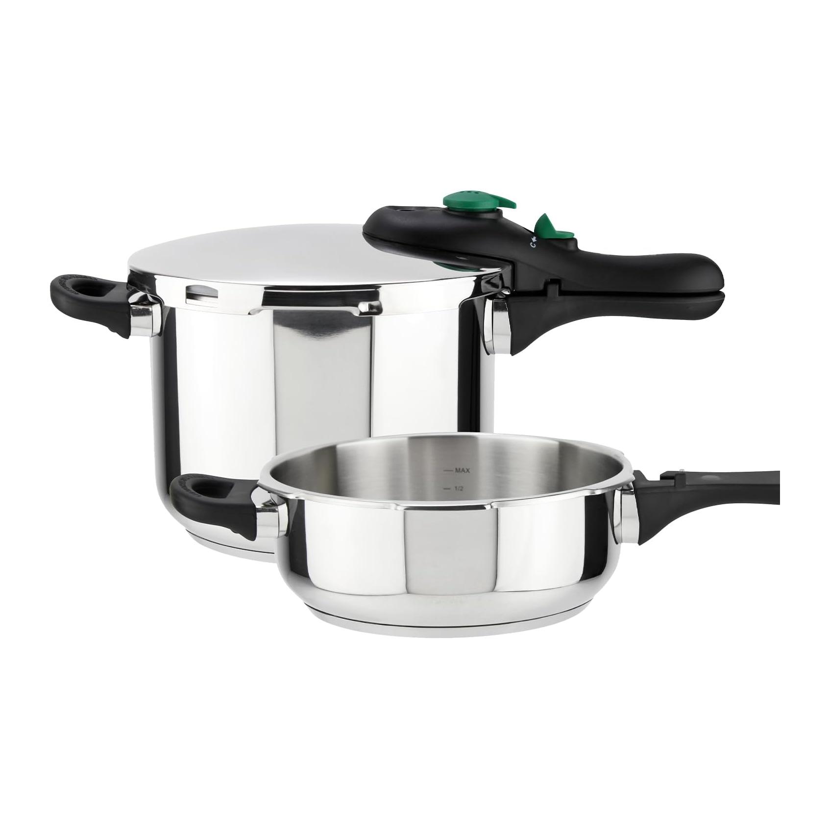 Panela de Pressão Rápida 3+6 L Magefesa DYNAMIC Aço Inoxidável apta para indução com 5 sistemas de segurança