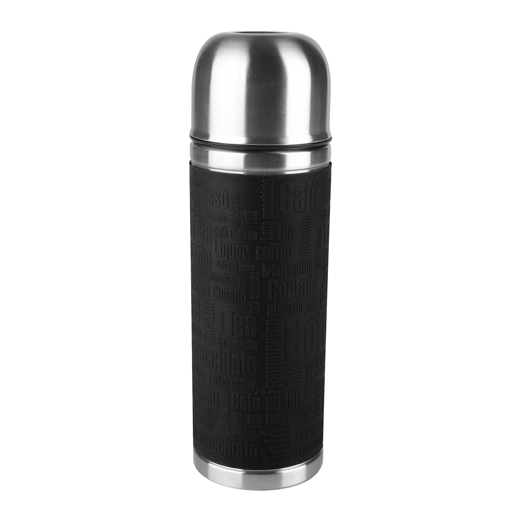 Termo Emsa Senator Sleeve 515711  0.5 L Aço Inoxidável/Silicone Prateado/Preto