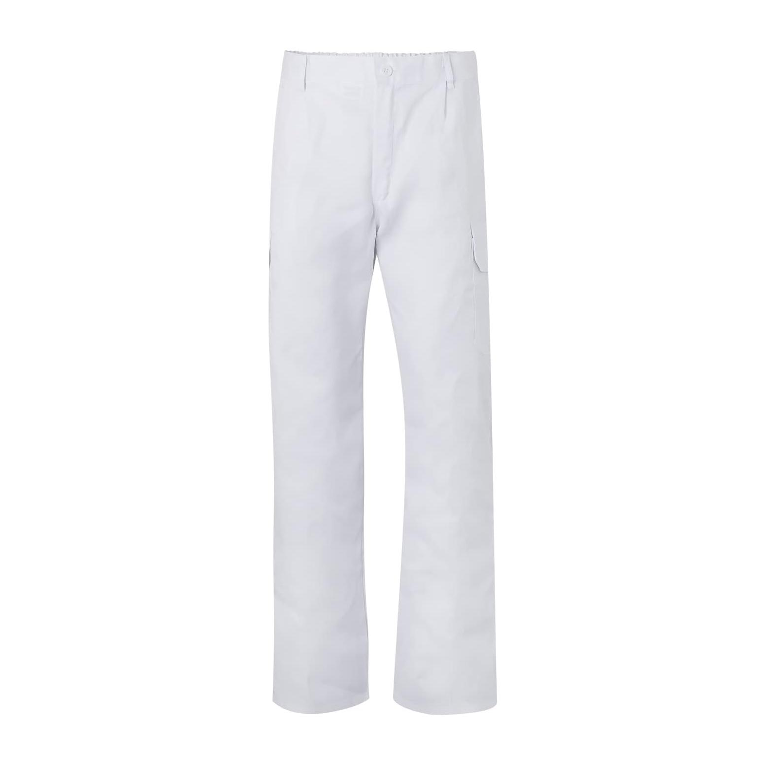 (36) Calças Multibolsos Trabalho VELILLA 345 Branco