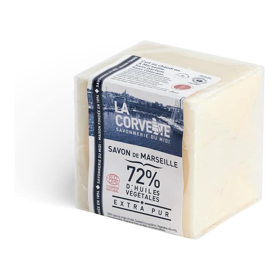 Sabão de Marselha Extra Puro La Corvette Ecocert Cubo - 200 Gr