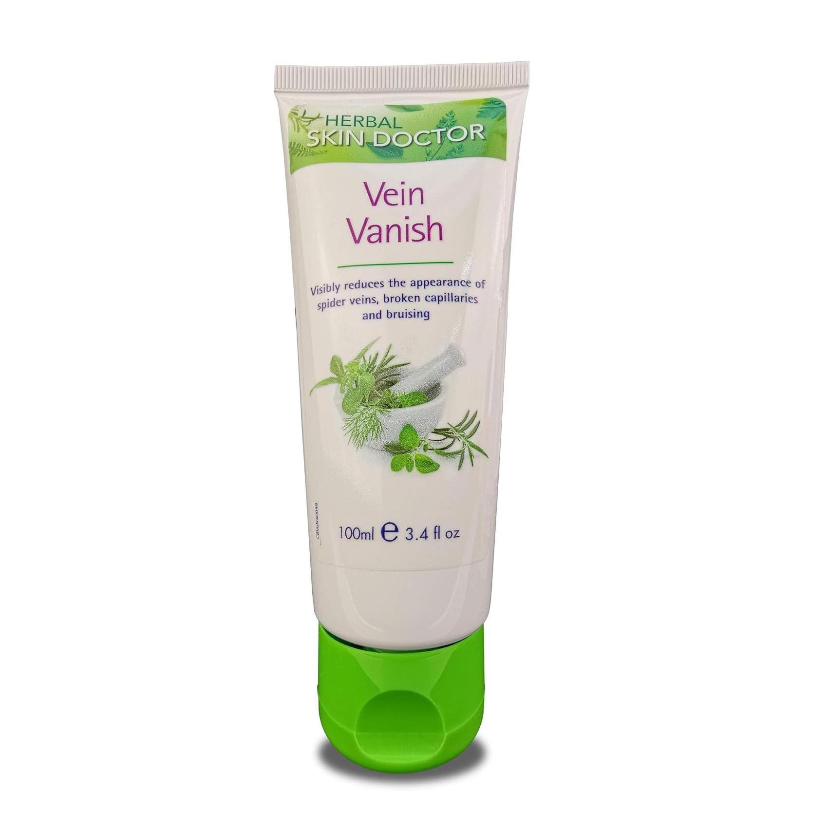 Creme Vein Vanish Herbal Skin Doctor 100 ml - Reduz Aparência de Varizes, Capilares e Nódoas Negras