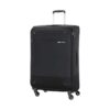 Mala de Viagem Samsonite Base Boost 78 cm 105 L com 4 Rodas e Cadeado TSA Ligeira e Ampliável - Negro