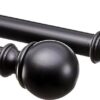 Barra de Cortina Extensível 91-183 cm Amazon Basics Preto