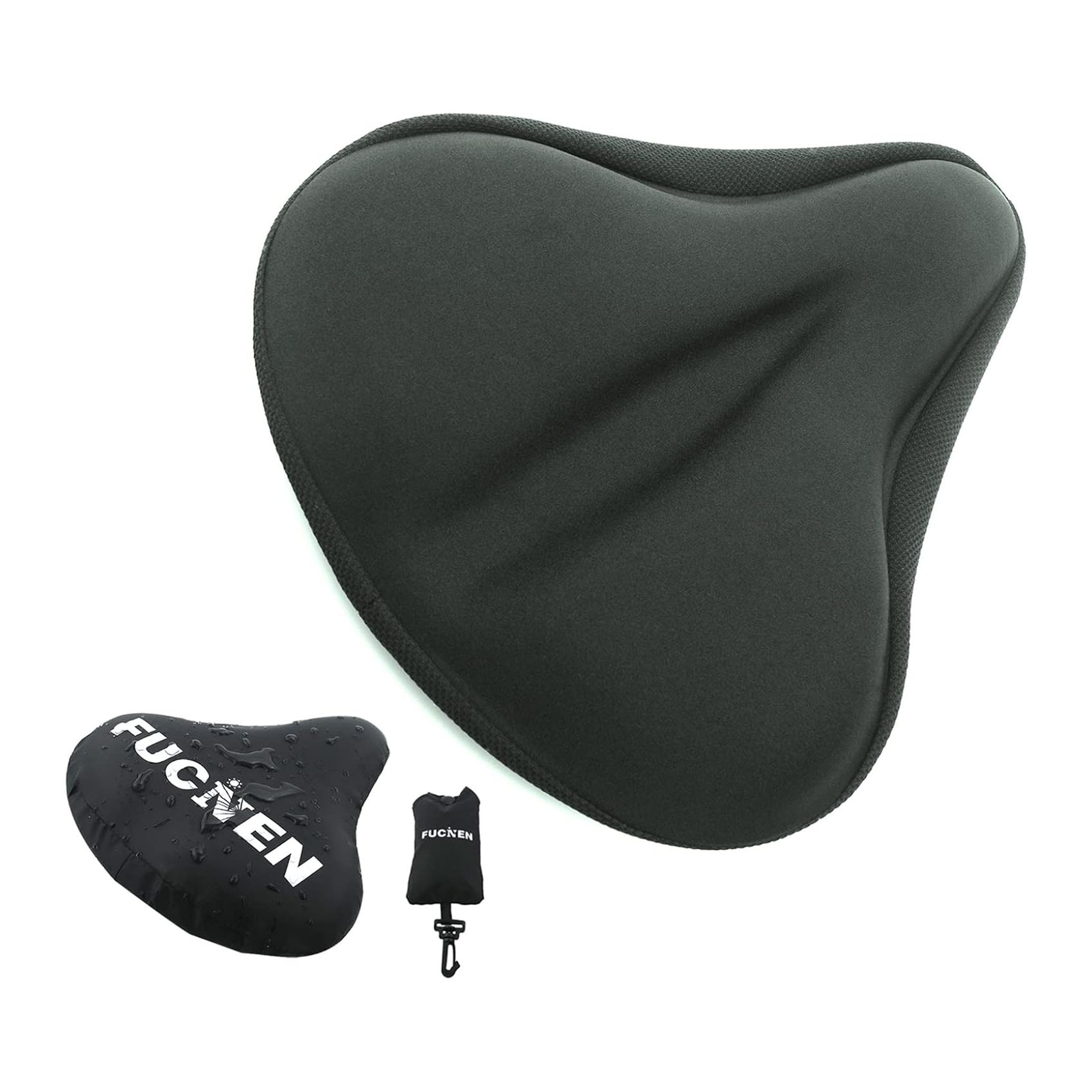 Capa de Gel para Selim de Bicicleta Grande e Confortável (Preto)