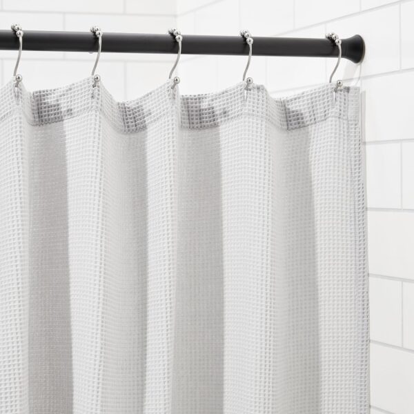 Barra de Cortina de Duche com Tensão Ajustável 91-137 cm Preto Amazon Basics