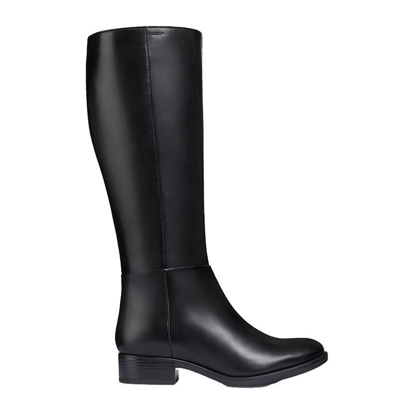 (42) Botas Geox D Felicity D em Couro (Negro) - Mulher