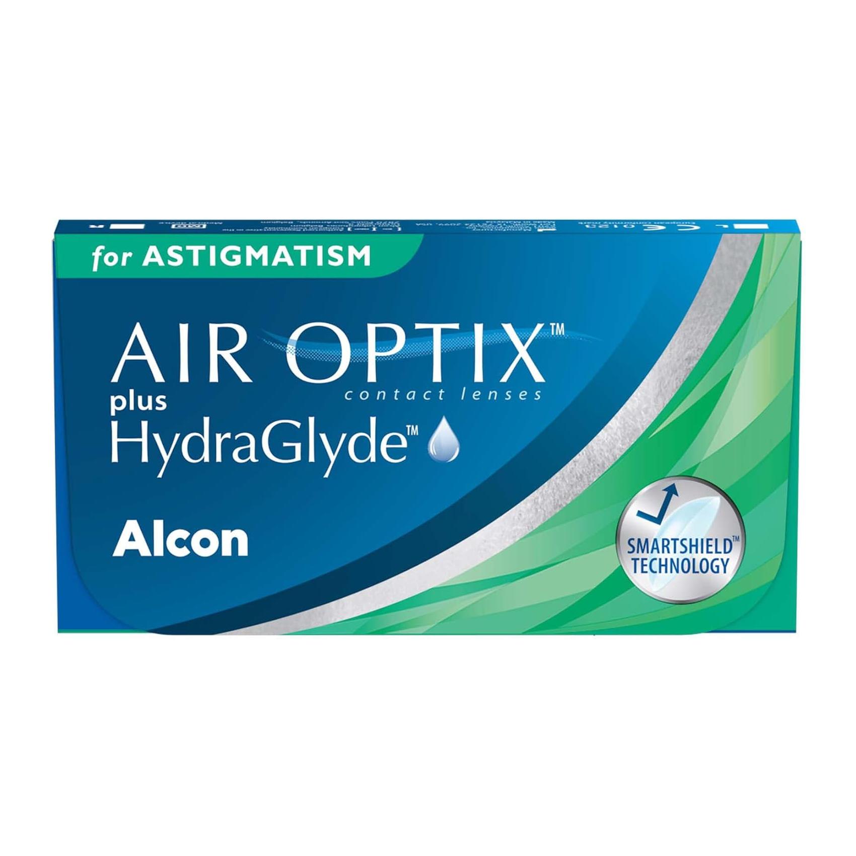 Lentes de Contacto Mensais Air Optix plus HydraGlyde para Astigmatismo - 3 Unidades (BC 8.7 / DIA 14.5 / CYL -1.75 / AXIS 150 / -1.75)