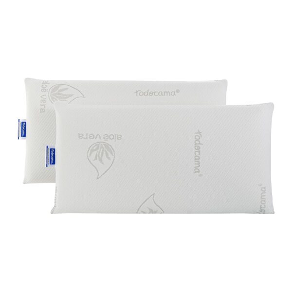 Almofadas Viscoelásticas Aloe Vera Todocama (Pack de 2 Unidades - 70 cm)