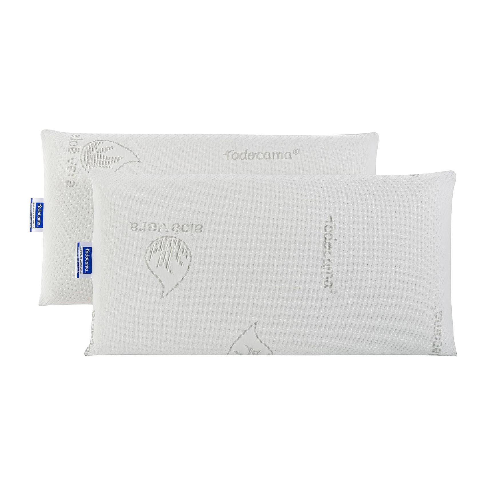 Almofadas Viscoelásticas Aloe Vera Todocama (Pack de 2 Unidades - 70 cm)