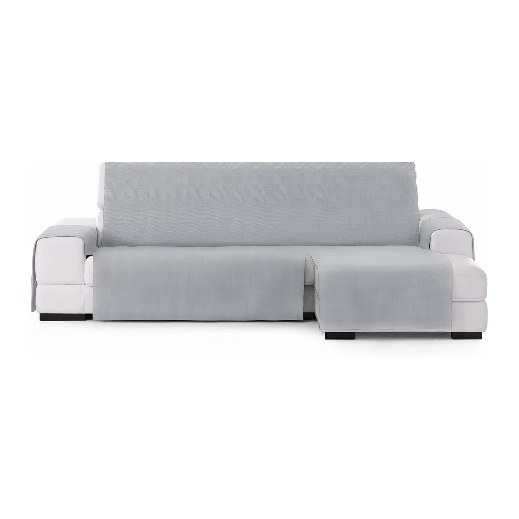 Capa de Sofá 240 cm Direita Levante Algodão Cinza EYSA