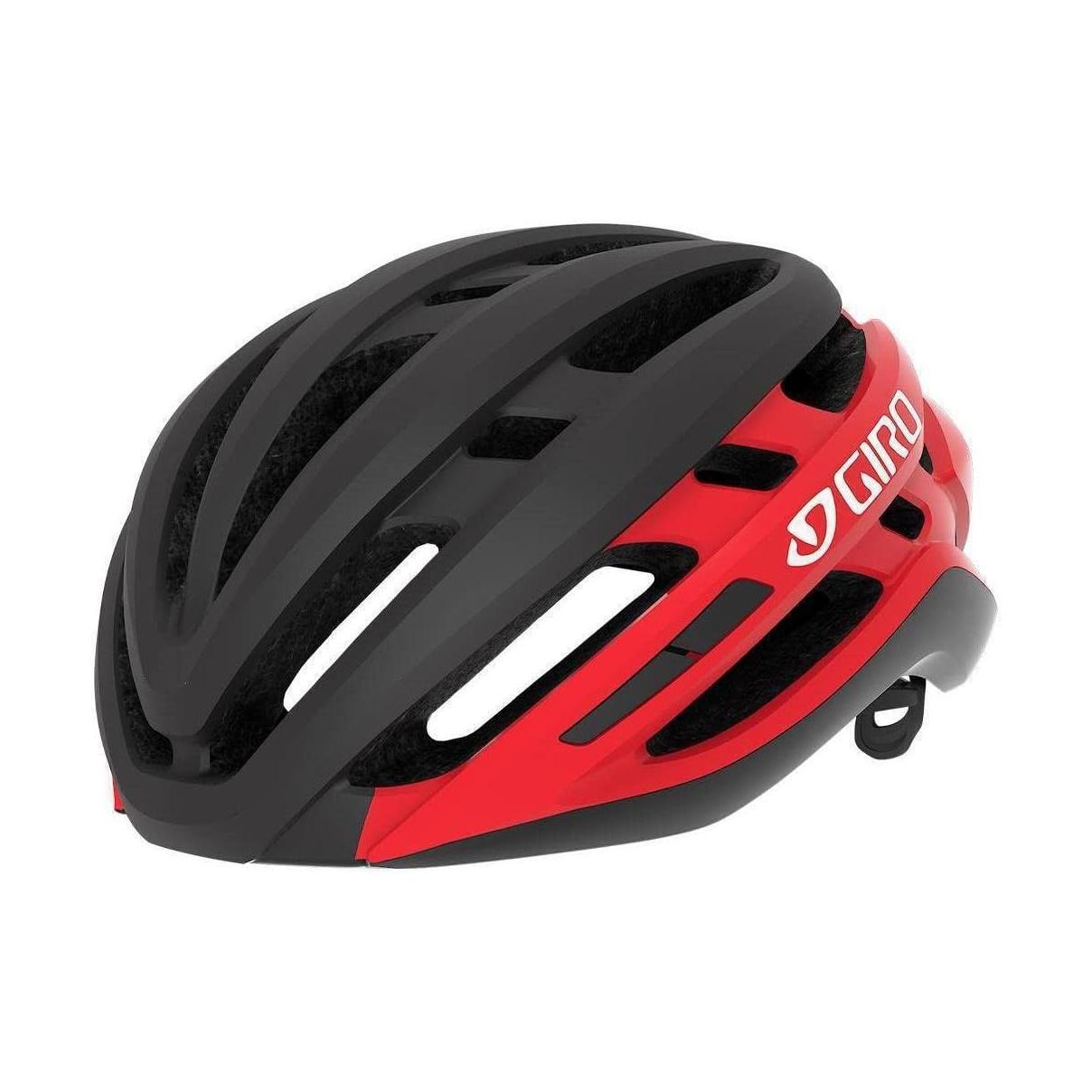 (L) Capacete Giro Agilis MIPS Preto 59-63 cm Mate/Vermelho Vivo