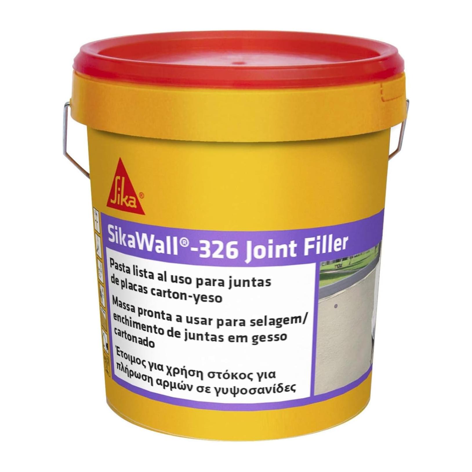 (7 Kg) Pasta de gesso SikaWall 326 Enchimento de Juntas de placas de gesso cartonado - Pronto a usar