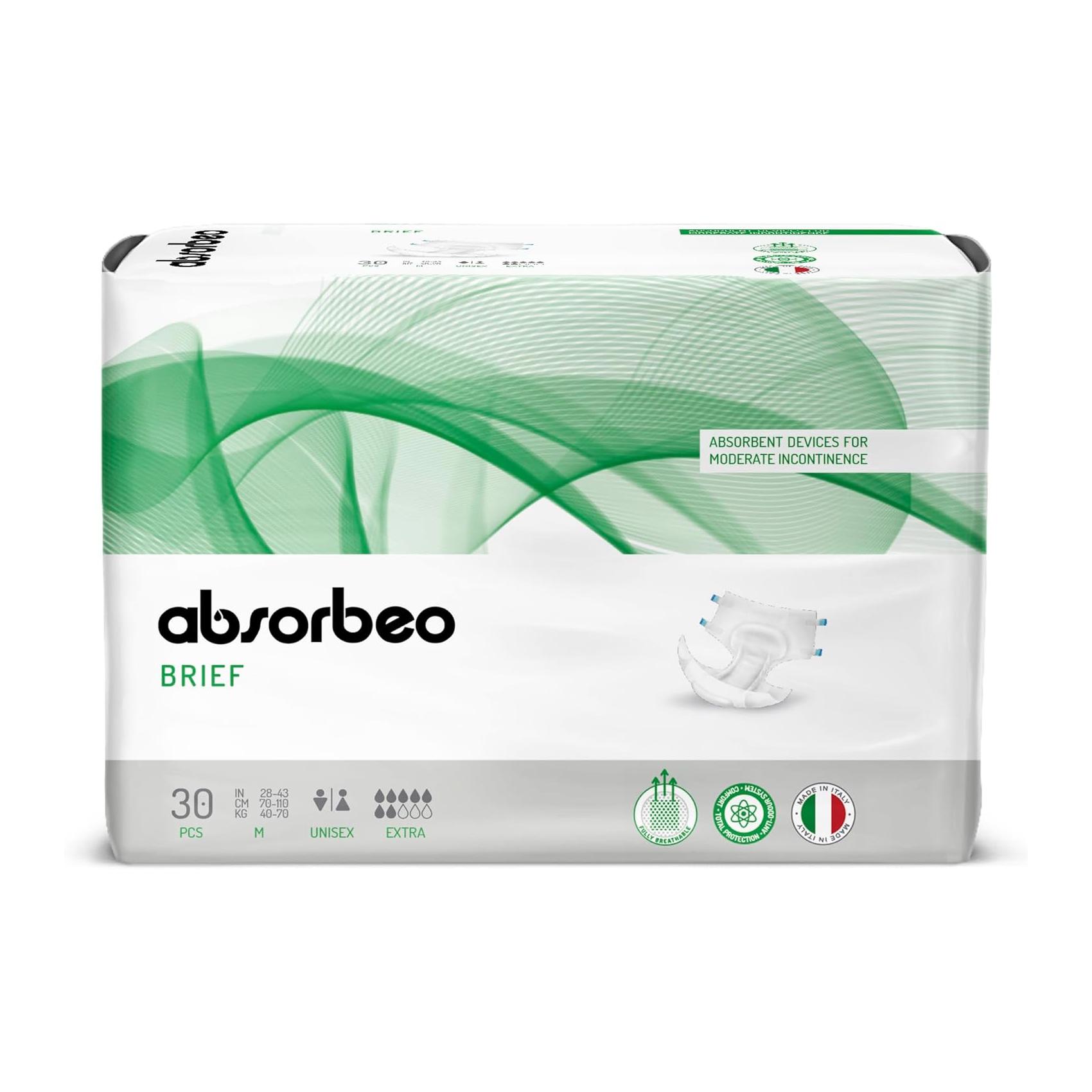 30 Fraldas para Adulto Tamanho M (40-70 Kg) Incontinência Moderada Antiodor