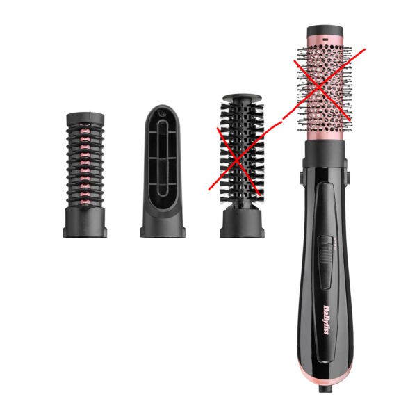 Escova de Ar BaByliss Perfect Finish com 3 Acessórios e Tecnologia Iónica Antifrizz