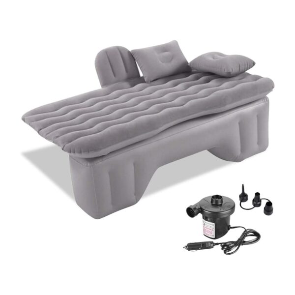 Colchão Insuflável Ergocar para Carro Camping e Viagem (Cinza) 135x70 cm