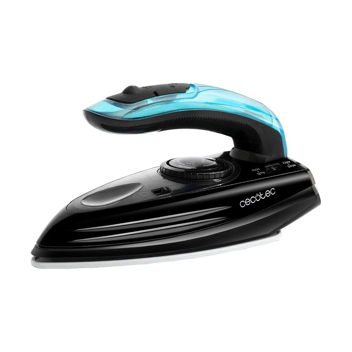 Ferro de Viagem Cecotec Fast&Furious 4000 Travel 1200 W Preto/Azul com Vapor e Ajuste de Temperatura