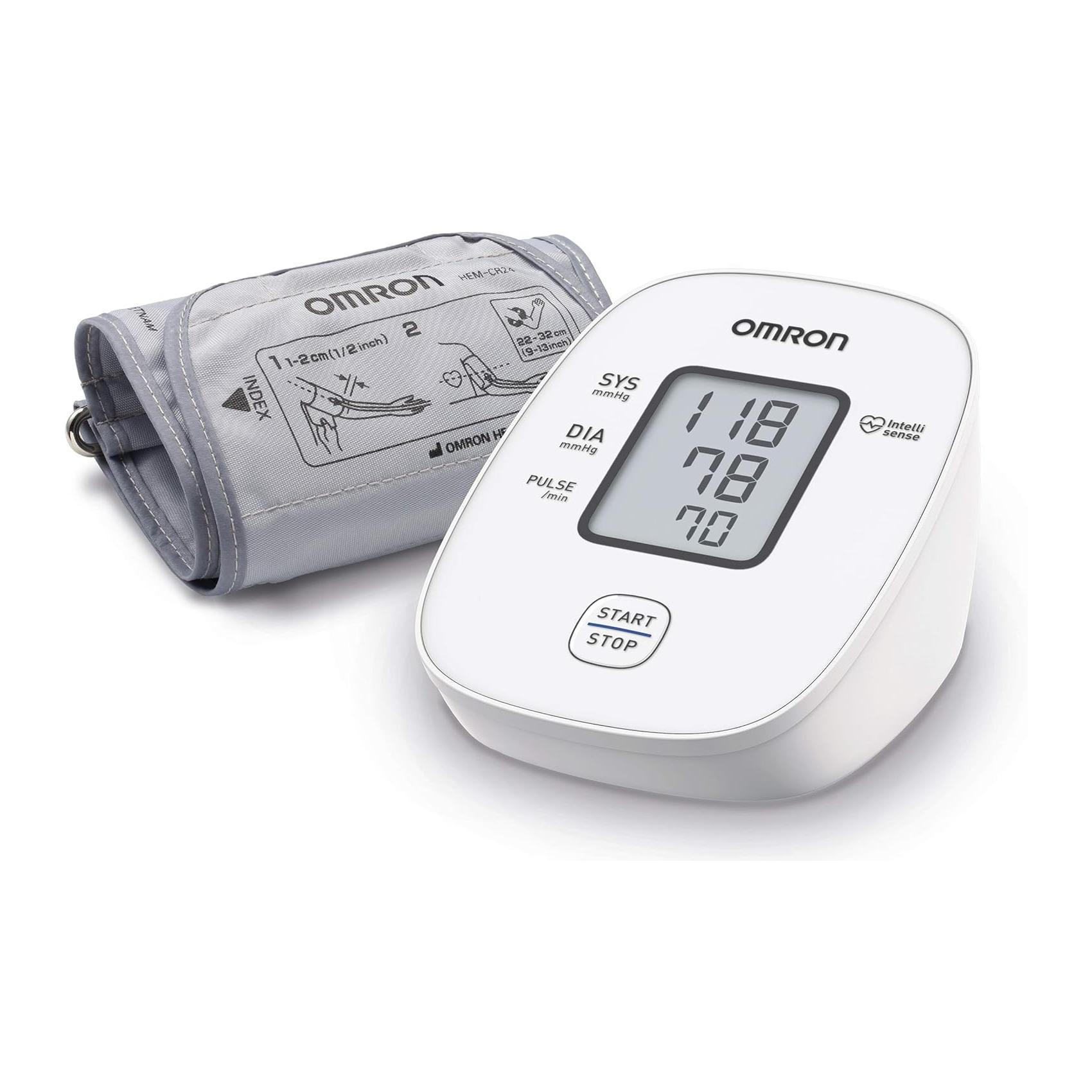 Tensiómetro de Braço Digital OMRON X2 Basic Medição Precisa de Pressão Arterial