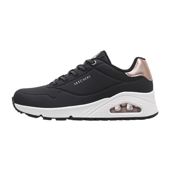 (39) Sapatilhas Desporto Skechers Uno Shimmer Away Preto para Mulher