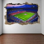 Autocolantes de Parede 3D Estádio Nou Camp Barcelona Futebol 50 x 70 cm