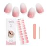 Kalolary Gel Pegatinas Rosa Degradado 20PCS Esmalte Autoadesivo de Unhas com Lima e Pau