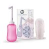 Garrafa Peri Bidé Portátil T2 360 ml - Cuidados Pós-Parto, Alívio Perineal com Bico 60° e Bolsa
