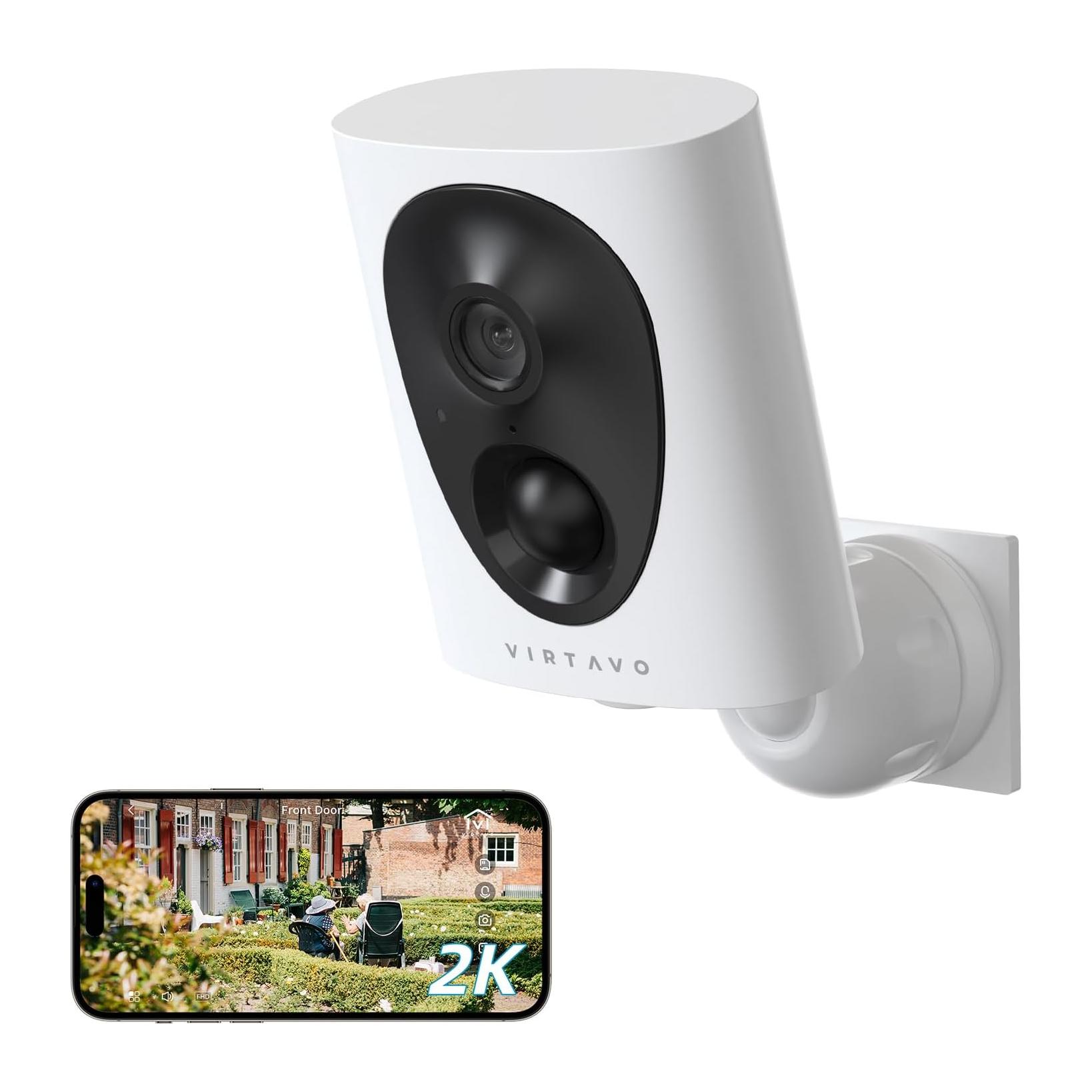 Câmara Vigilância Exterior WiFi Bateria 1080P FHD Visão Noturna