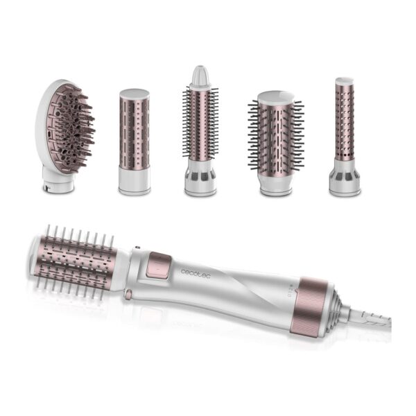 Escova de Ar 5 Em 1 Cecotec Bamba CeramicCare 5in1 Pro 1000 W Cerâmica Tecn. Iónica 5 Cabeçais