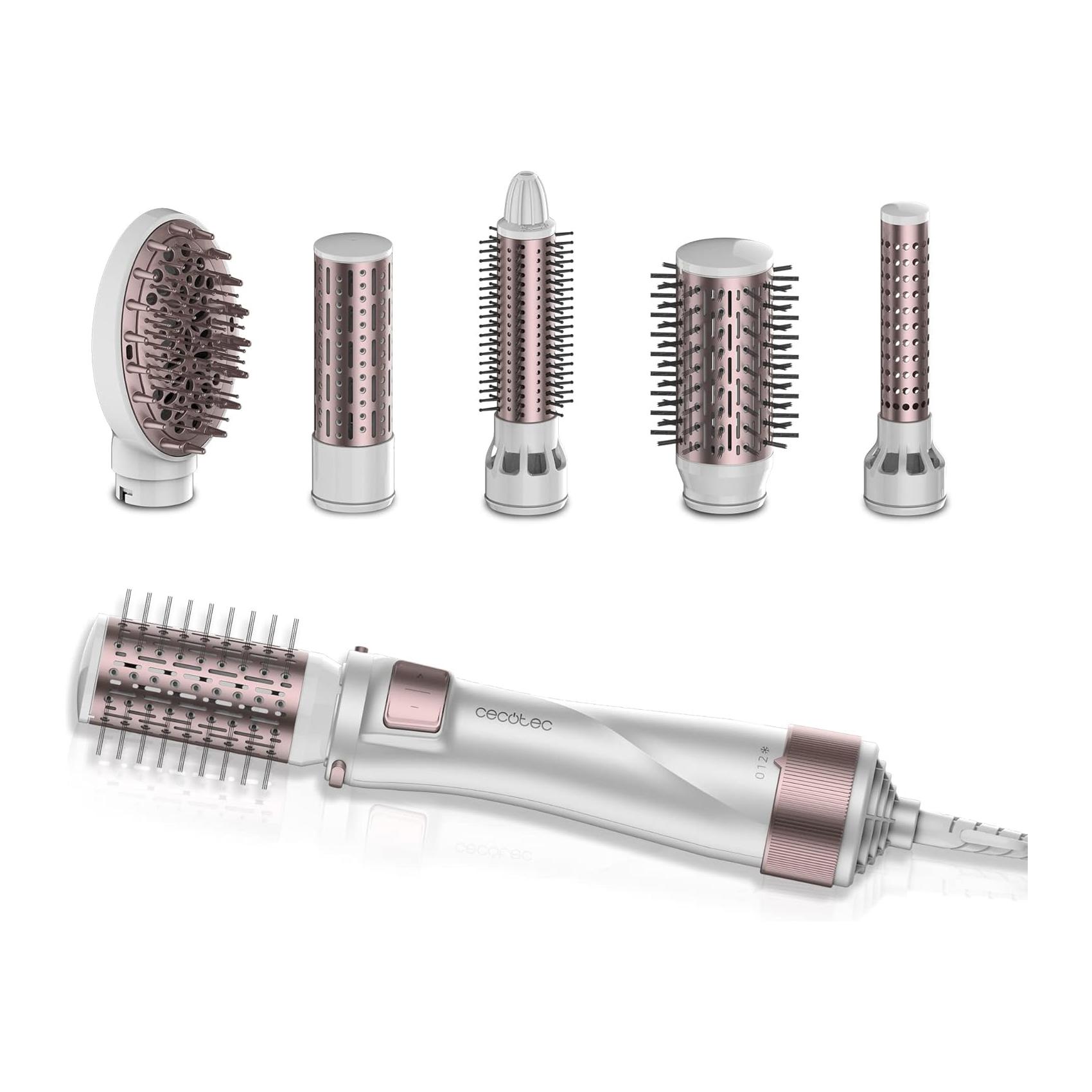 Escova de Ar 5 Em 1 Cecotec Bamba CeramicCare 5in1 Pro 1000 W Cerâmica Tecn. Iónica 5 Cabeçais