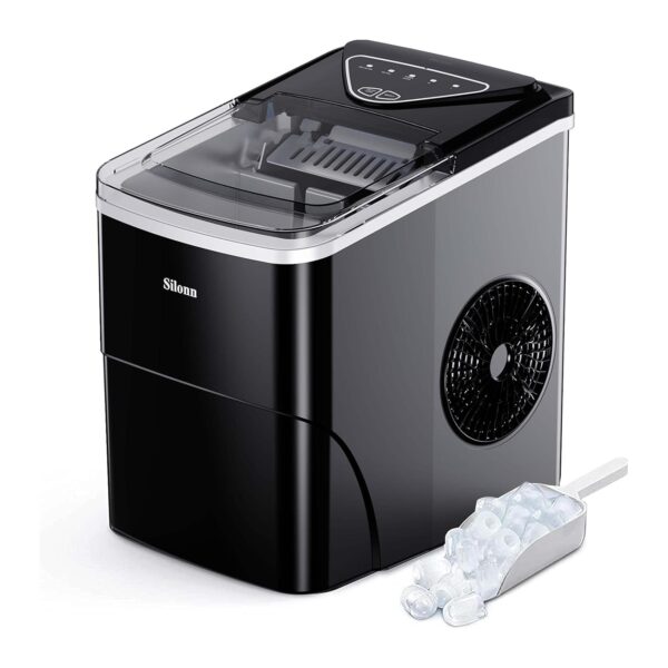 Máquina de fazer Cubos de Gelo Silonn Pequena Autolimpante até 12 Kg em 24 H