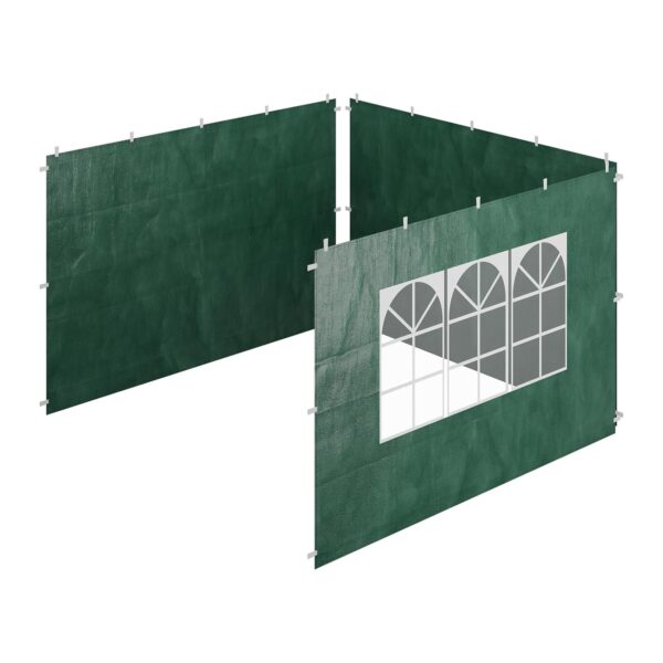 Laterais para Tenda Relaxdays 2x3 M Impermeáveis com Janelas