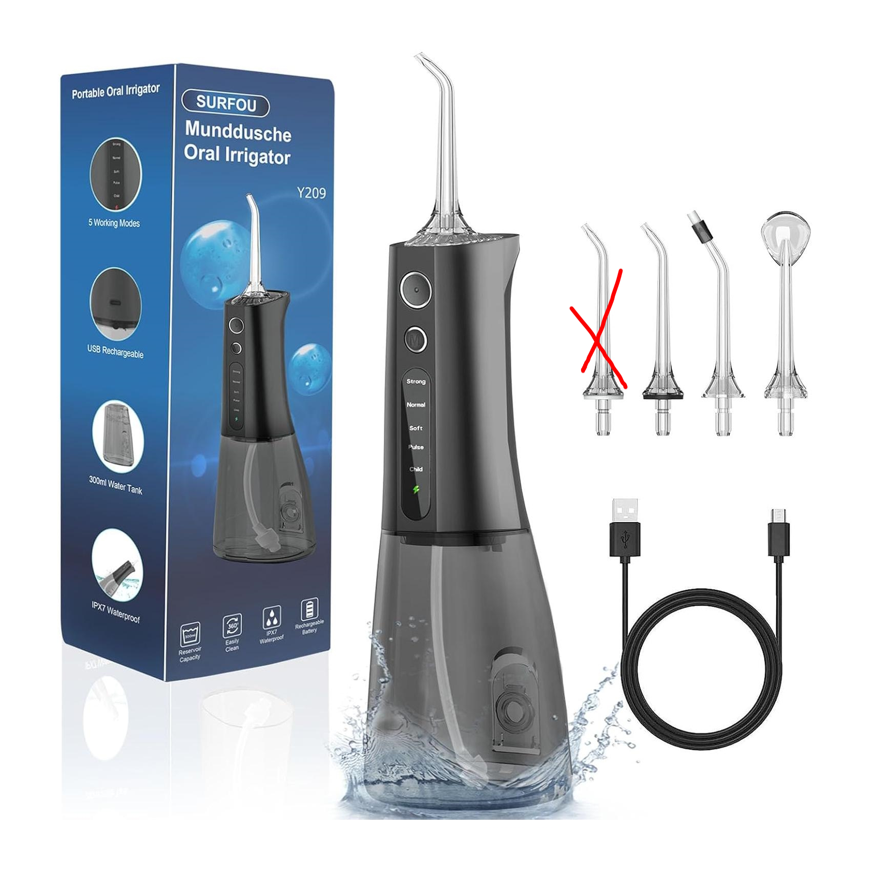 Irrigador Dental Portátil Limpeza Profissional Sem Fios SURFOU