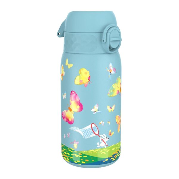 Garrafa Térmica 320ml Aço Inoxidável para Crianças ion8 Design Mariposas