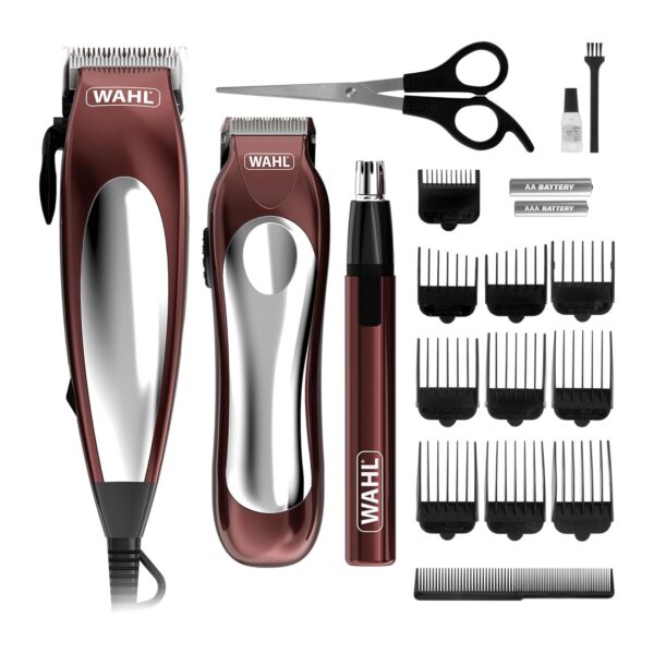 Kit de Corte Wahl Home Pro Combo 3 em 1 – Máquina de Cabelo, Aparador de Barba e Aparador Pessoal