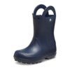 (37-38) Botas de Chuva Crocs Handle It Rain Boot Unissexo Azul
