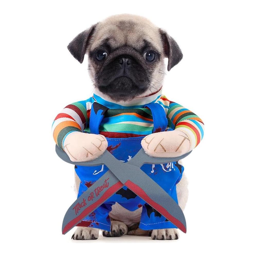 Disfarces para Cães e Gatos Conjuntos de Festa Cosplay para Halloween e Carnaval (S)